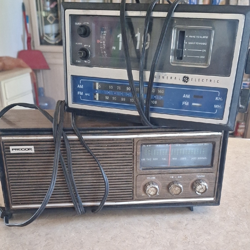 Black and Silver Portable Radio